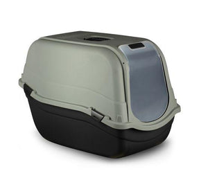 Bergamo Bac À Litière Avec Dome Romeo Maxi Eco Vert Kaki & Noir