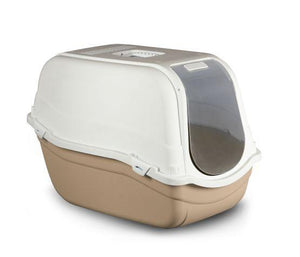 Bergamo Bac À Litière Avec Dome Romeo Maxi - Beige Et Crème
