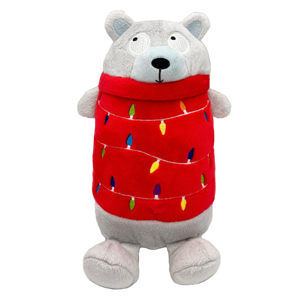 Huxley & Kent Power Plush Holiday Deck The Bear Dog Toy