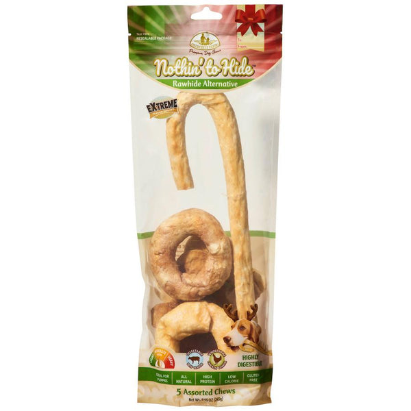 Fieldcrest Farms Friandises pour chiens Nothin' To Hide Holiday Poulet & Bœuf, Large, Assorties