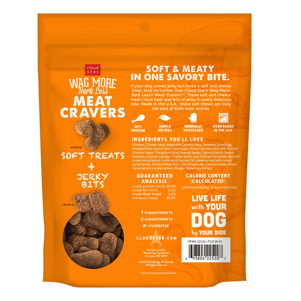 Cloud Star Wag More Bark Less Friandises Chicken Meat Cravers pour chiens
