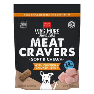 Cloud Star Wag More Bark Less Friandises Chicken Meat Cravers pour chiens