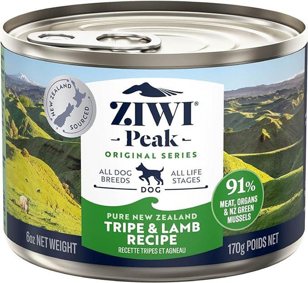 ZIWI Peak Tripe & Lamb Recipe Wet Dog Food Can