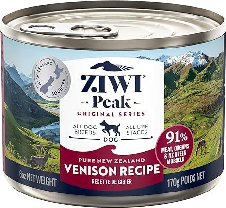 ZIWI Peak Venison Recipe Wet Dog Food Can