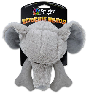 Spunky Pup Knuckleheads 2-in-1 Elephant Dog Toy