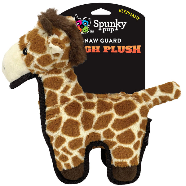 Spunky Pup Tough Plush Triple Stitch Giraffe Dog Toy