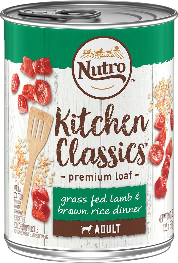 Nutro Adult Kitchen Classics Grass Fed Lamb & Brown Rice Canned Dog Food
