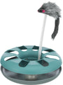 Trixie Circuit d'activité Crazy Circle avec souris en peluche pour chat, Vert/Gris