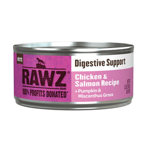RAWZ Digestive Support Chicken & Salmon Wet Cat Food Can
