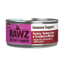 RAWZ Immune Support Turkey, Turkey Liver & Cranberry Wet Cat Food Can