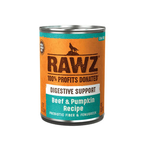RAWZ Digestive Support Beef & Pumpkin Wet Dog Food Can