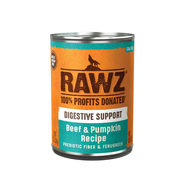 RAWZ Digestive Support Beef & Pumpkin Wet Dog Food Can