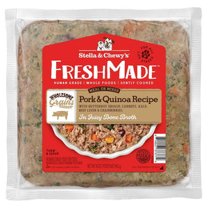 Stella & Chewy's FreshMade Porc & Quinoa Nourriture pour chien cuite doucement et congelée