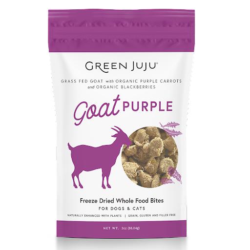 Green Juju Goat Purple Freeze-Dried Whole Food Bites for Dogs & Cats