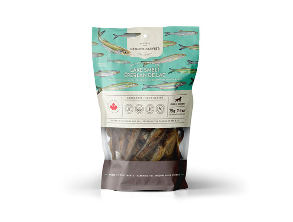 Nature's Harvest Smoke Lake Smelt Freeze-Dried Dog Treats