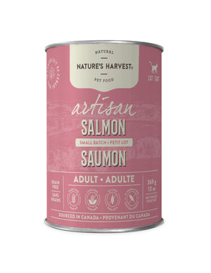 Nature's Harvest Artisan Salmon Wet Cat Food Can