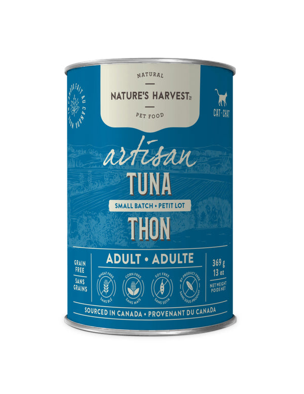 Nature's Harvest Artisan Tuna Wet Cat Food Can