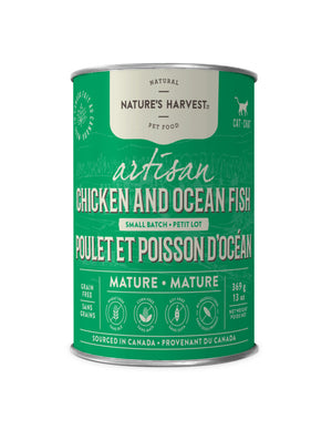 Nature's Harvest Artisan Chicken & Oceanfish Wet Cat Food Can