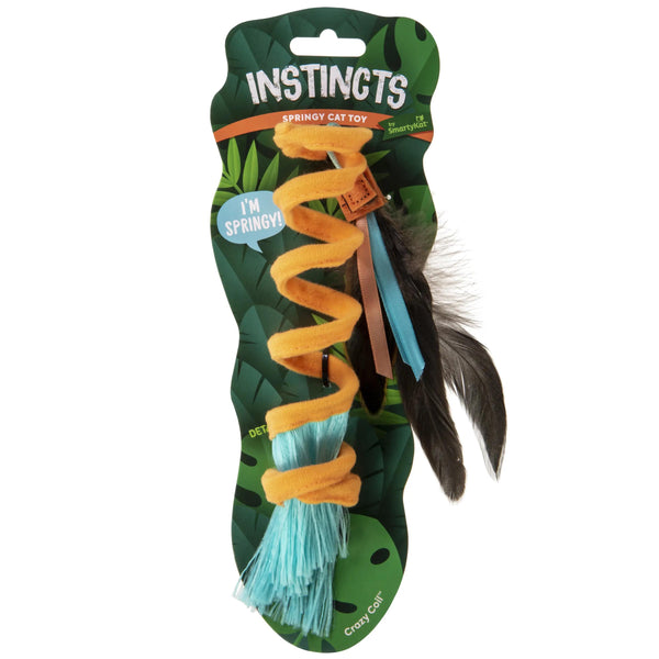 SmartyKat Instincts Crazy Coil jouet à ressort rebondissant pour chats