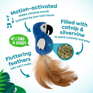 SmartyKat Instincts HappyNip Chatty Chirp Electronic Sound Cat Toy