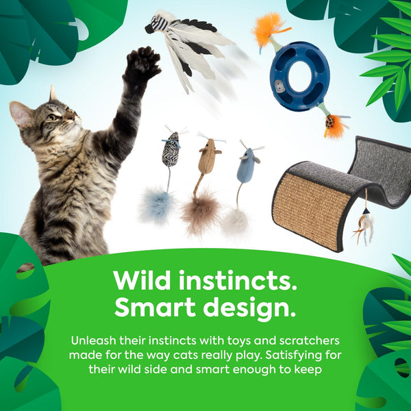 SmartyKat Instincts Chatty Chirp HappyNip Jouet électronique pour chat avec sons