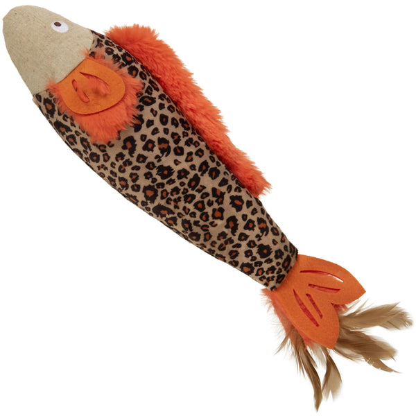 SmartyKat Instincts Fin Frenzy HappyNip Jouet pour chat en peluche en forme de poisson