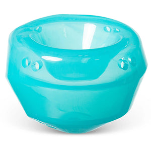 Messy Mutts Totally Pooched Stuff'n Wobble Ball Jouet distributeur de friandises pour chien, bleu sarcelle