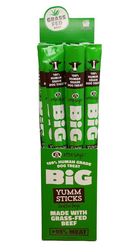 Etta Says! Friandises Big Yumm Sticks Boeuf Sans céréales pour chiens