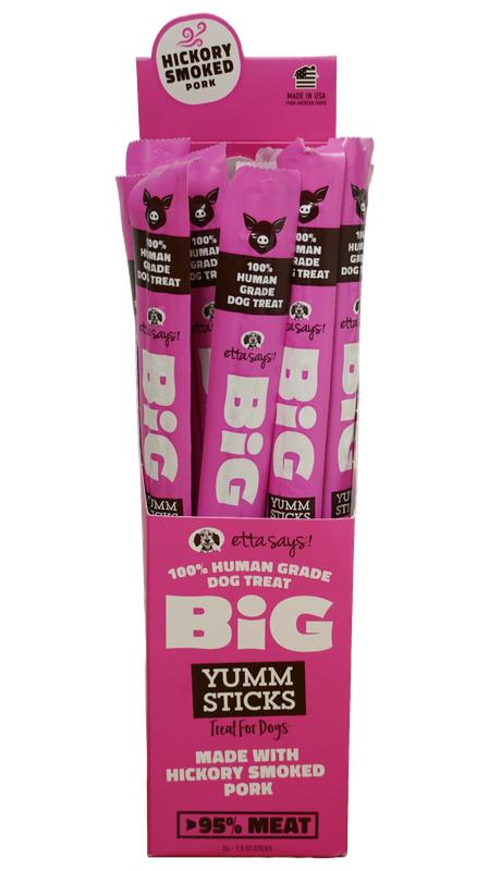 Etta Says! Friandises Big Yumm Sticks Porc Sans céréales pour chiens