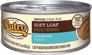 Nutro Senior Soft Loaf Cod Recipe Grain-Free Canned Cat Food