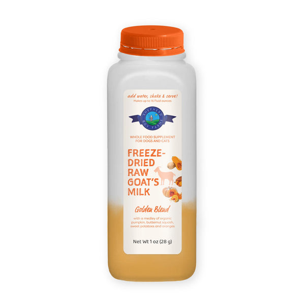 Shepherd Boy Farms Golden Blend Freeze-Dried Raw Goat's Milk for Dogs & Cats