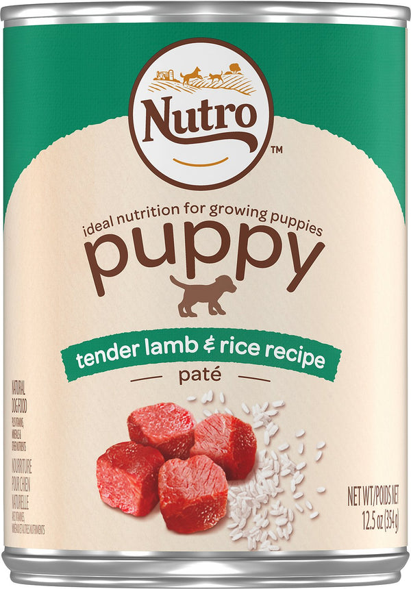 Nutro Puppy Tender Lamb & Rice Recipe Pate Canned Dog Food