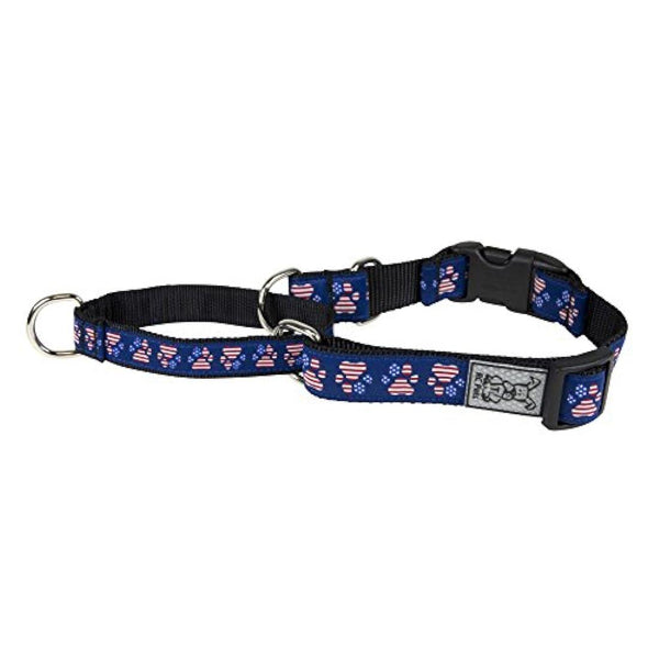 RC Pets Collier d'entraînement Easy Clip en sangle, Patriotic Paws