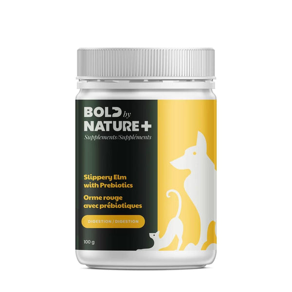 Bold by Nature Slippery Elm with Probiotics Supplement for Dogs & Cats