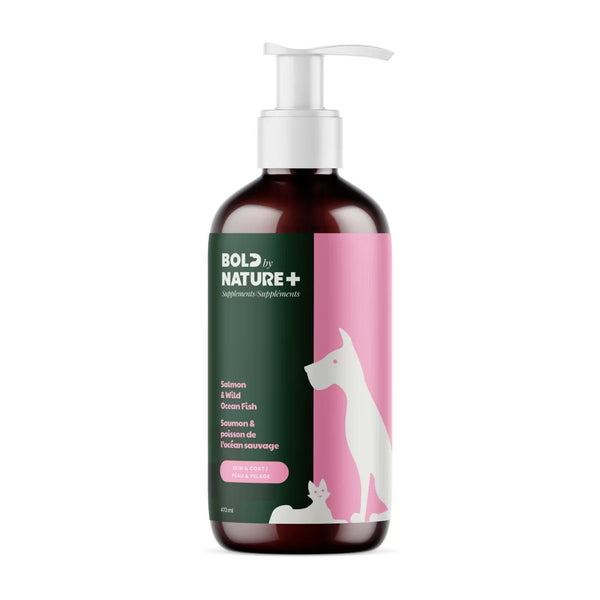 Bold by Nature Salmon & Wild Ocean Fish Oil Supplement for Dogs & Cats