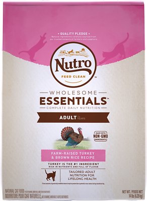 Nutro Wholesome Essentials Adult Farm-Raised Turkey & Brown Rice Recipe Dry Cat Food