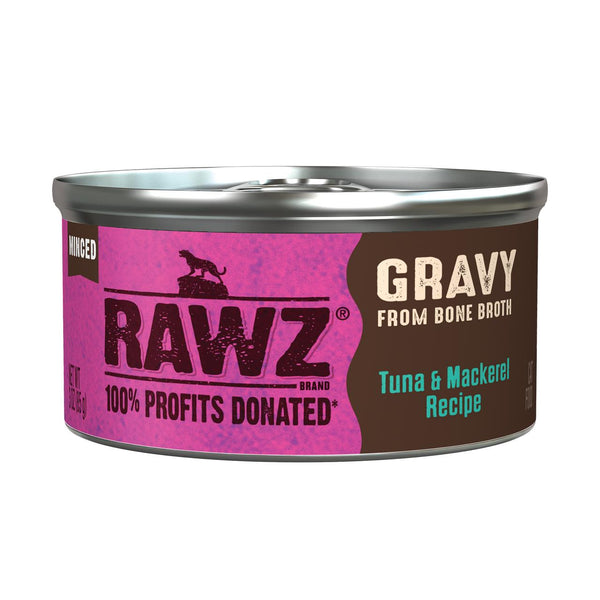 RAWZ Gravy Tuna & Mackerel Wet Cat Food Can