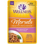 Wellness Healthy Indulgence Morsels with Salmon & Tuna in Savory Sauce Grain-Free Wet Cat Food Pouches