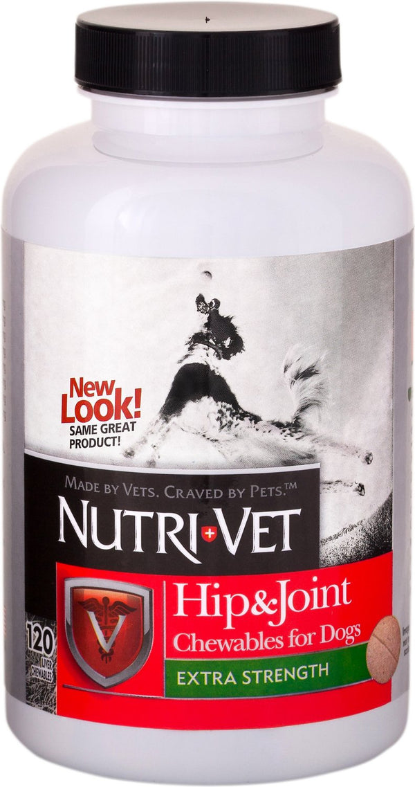 Nutri-Vet Comprimés à mâcher pour hanches et articulations extra-forts pour chiens