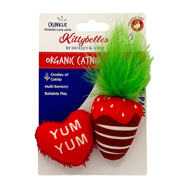Huxley & Kent Jouet pour chat Kittybelles Chocolat Fraise & Convo Heart