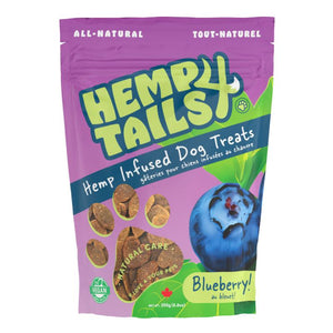 H 4 Tails Friandises pour chiens infusées au chanvre et aux myrtilles