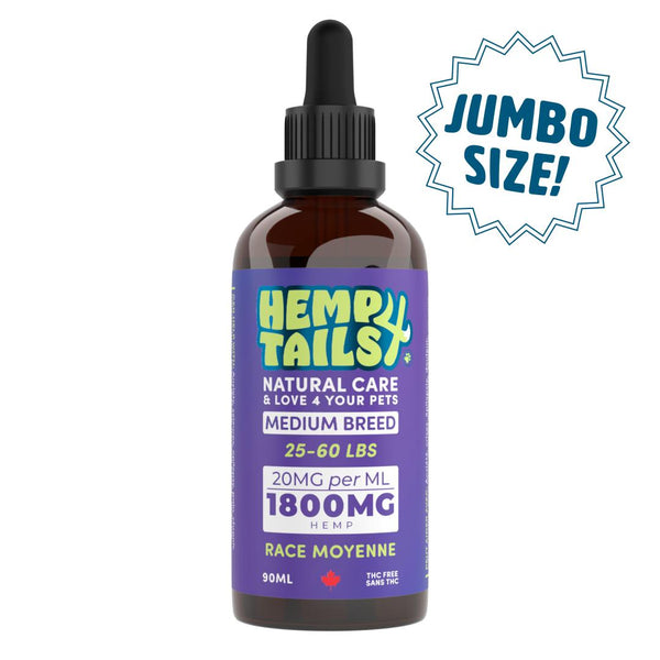 H 4 Tails Jumbo Alternative Supplement for Medium Breed Pets, 1800mg