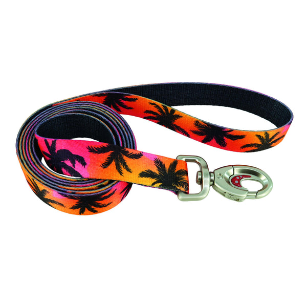 Sublime Laisse pour chiens, Sunset Palms avec grille noire