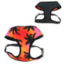 Sublime Harnais réversible pour chiens, Sunset Palms avec grille noire