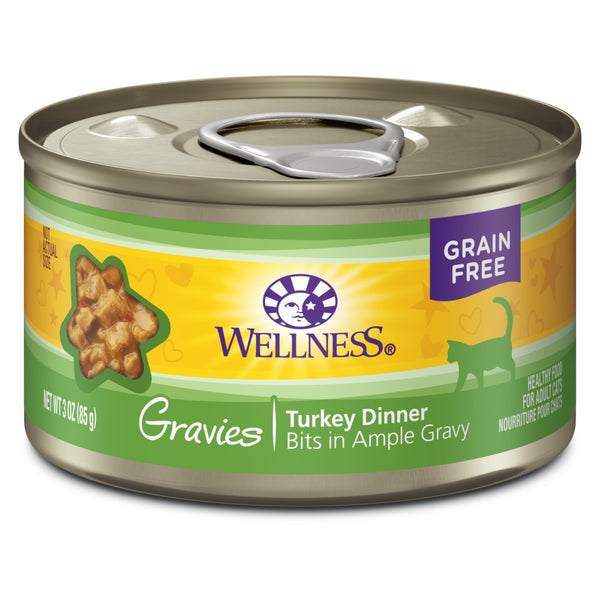 Wellness Complete Health Grain-Free Gravies Turkey Dinner Wet Cat Food Cans