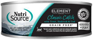 NutriSource Element Classic Catch Wet Cat Food Can