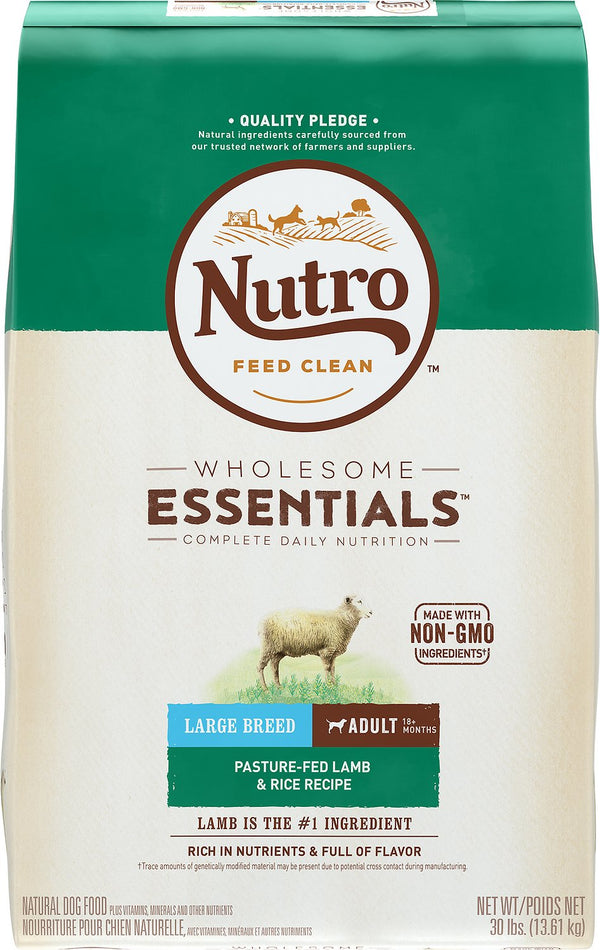 Nutro Wholesome Essentials Large Breed Adult Pasture Fed Lamb & Rice Recipe Dry Dog Food