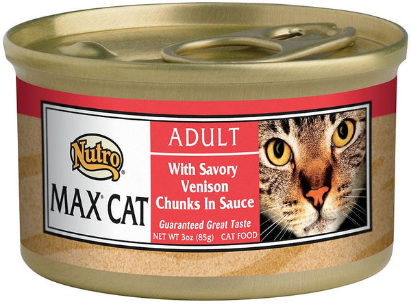 Nutro Max Adult With Savory Venison Chunks in Sauce Canned Cat Food
