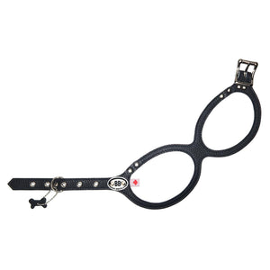 Buddy Belts Permanent Leather Harness for Dogs, Black