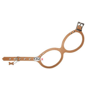 Buddy Belts Permanent Leather Harness for Dogs, Caramel